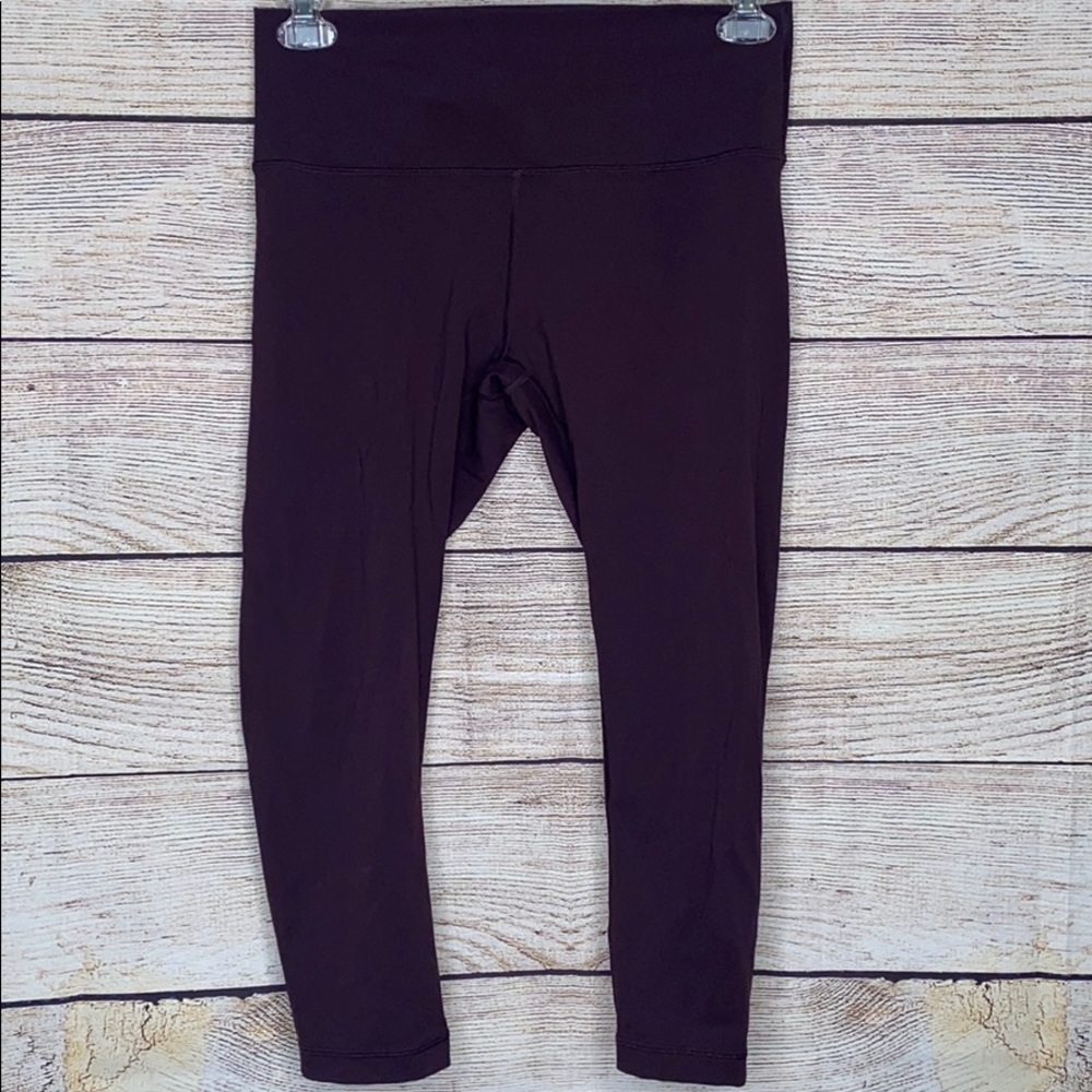 Lululemon Athletica Deep Purple Wunderunder Crop